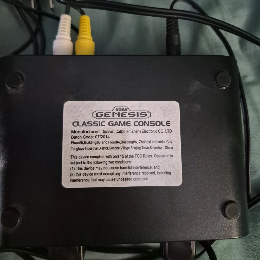Genesis Black Console with Controllers